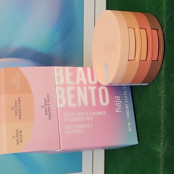 Kaja Other - Beauty Bento Bouncy Shimmer Eyeshadow Trio New 10 Spiked Ginger